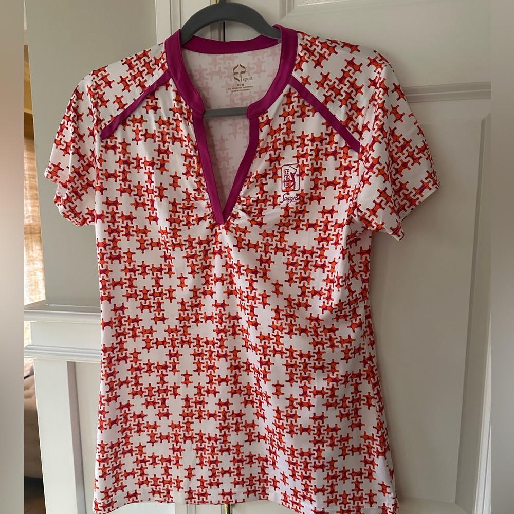 New without tags collarless golf top